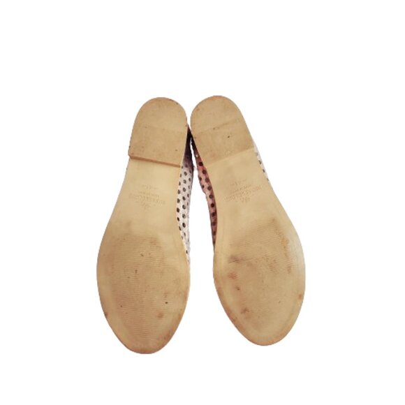 Musse & Cloud Aiden Perforate Metallic Pink Lace Up Open Toe Flat Sandals. - Picture 9 of 10